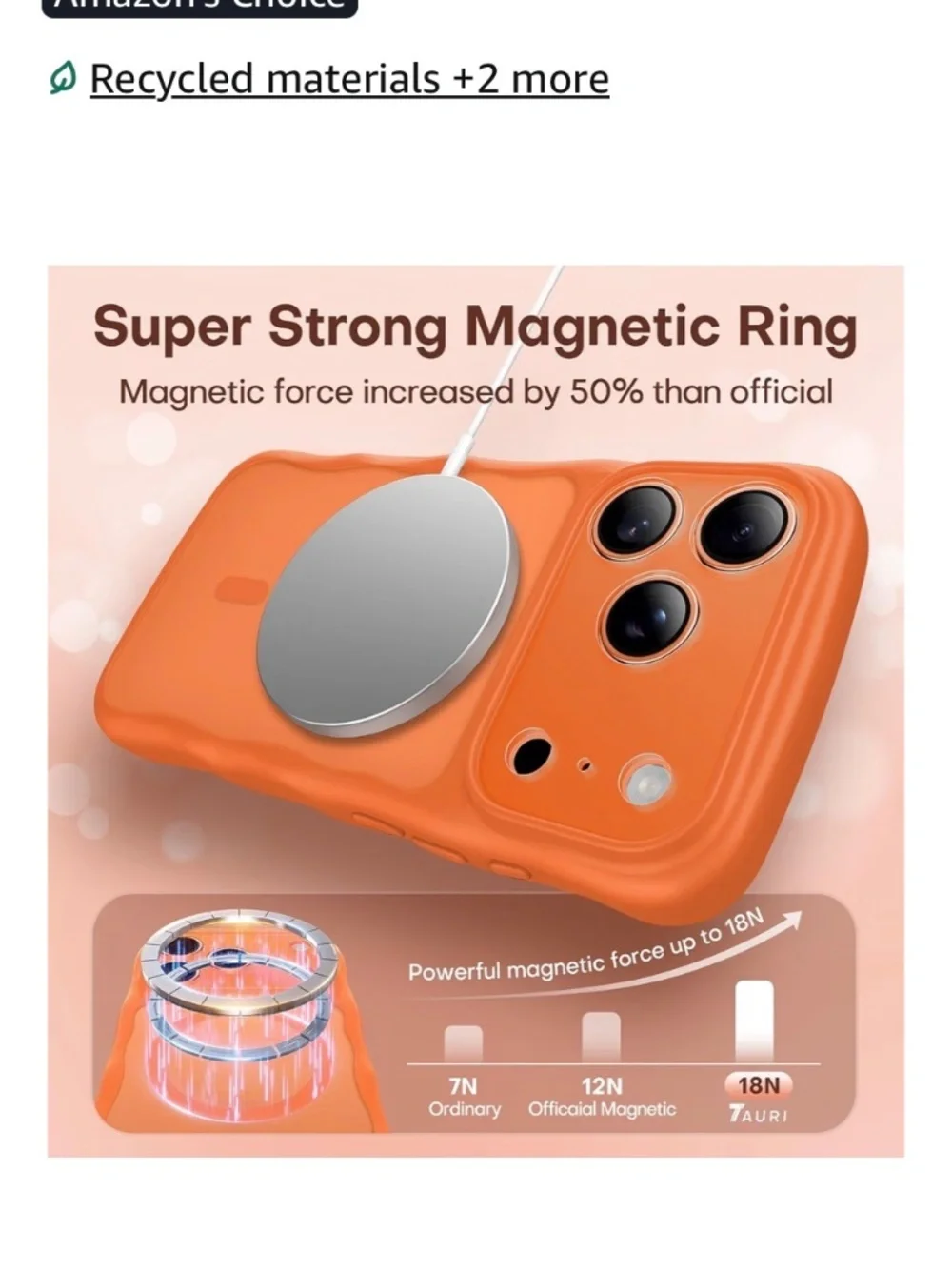 TAURI Magnetic Case for iPhone 17 Pro 6.3